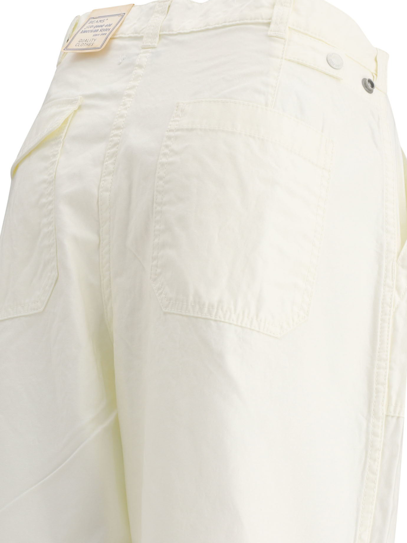 BEAMS PLUS White Baker trousers